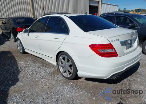 2012 Mercedes-Benz C 250 Sport from USA, damaged, VIN WDDGF4HB9CR217644